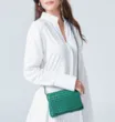Bolsa Transversal Tressê Couro Verde - imagem 2