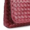 Bolsa Transversal Tressê Couro Vermelho Cereja - imagem 5