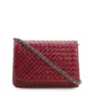 Bolsa Transversal Tressê Couro Vermelho Cereja - imagem 1