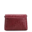 Bolsa Transversal Tressê Couro Vermelho Cereja - imagem 3