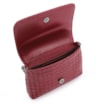 Bolsa Transversal Tressê Couro Vermelho Cereja - imagem 4