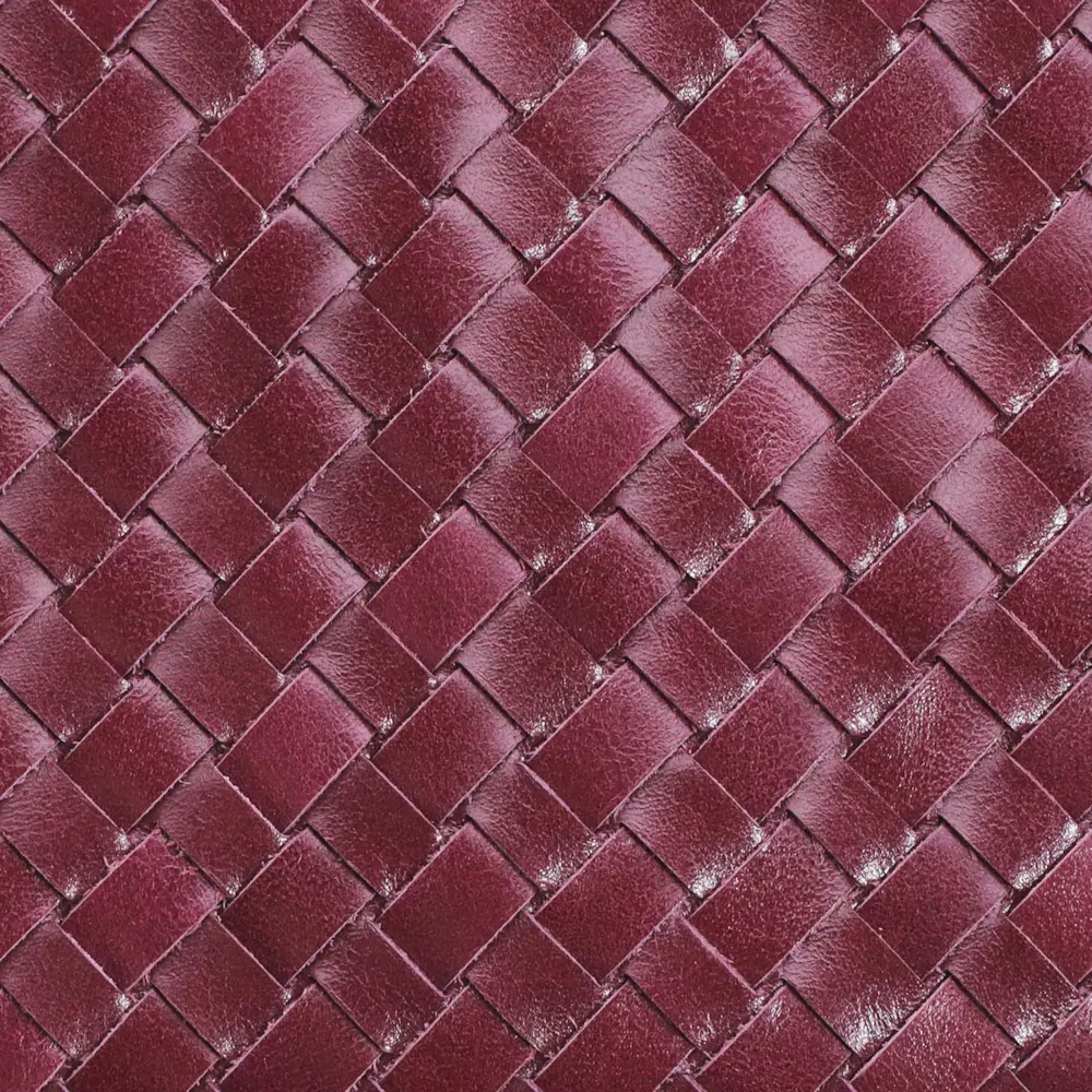 Bolsa Transversal Tressê Couro Vinho - imagem 6