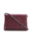 Bolsa Transversal Tressê Couro Vinho - imagem 1