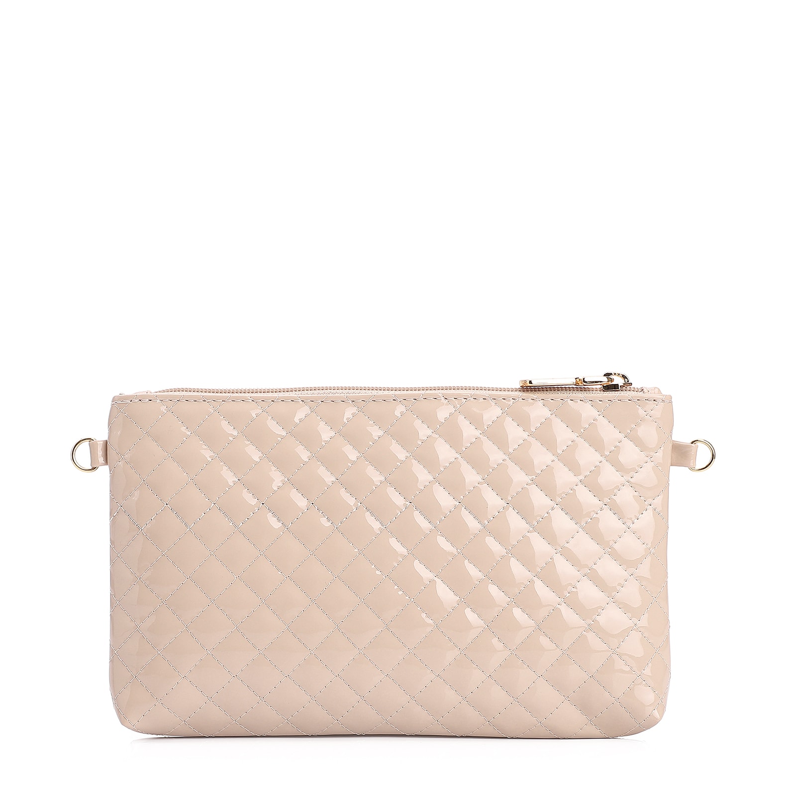 Bolsa Transversal Verniz Bege
