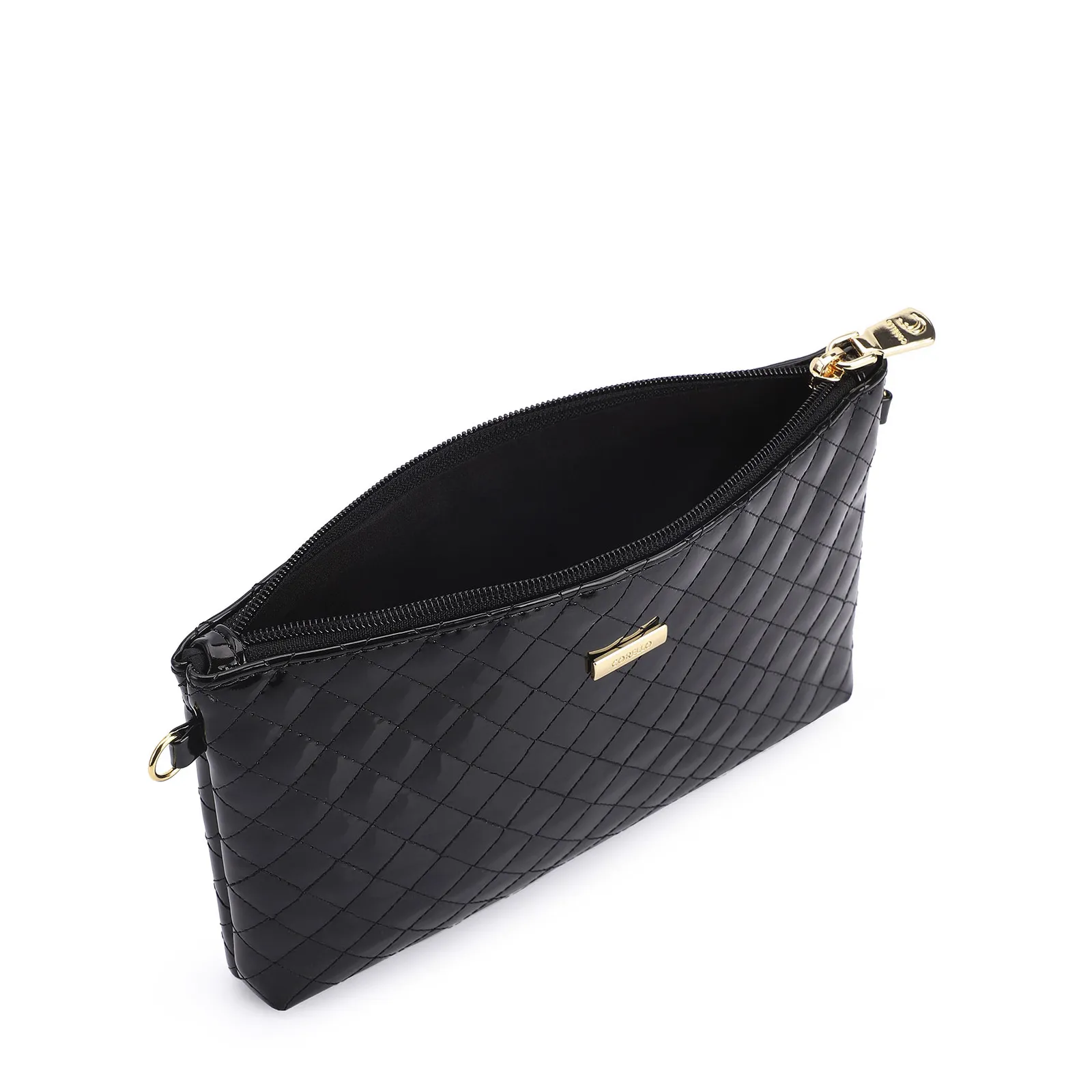 Bolsa Transversal Verniz Preto