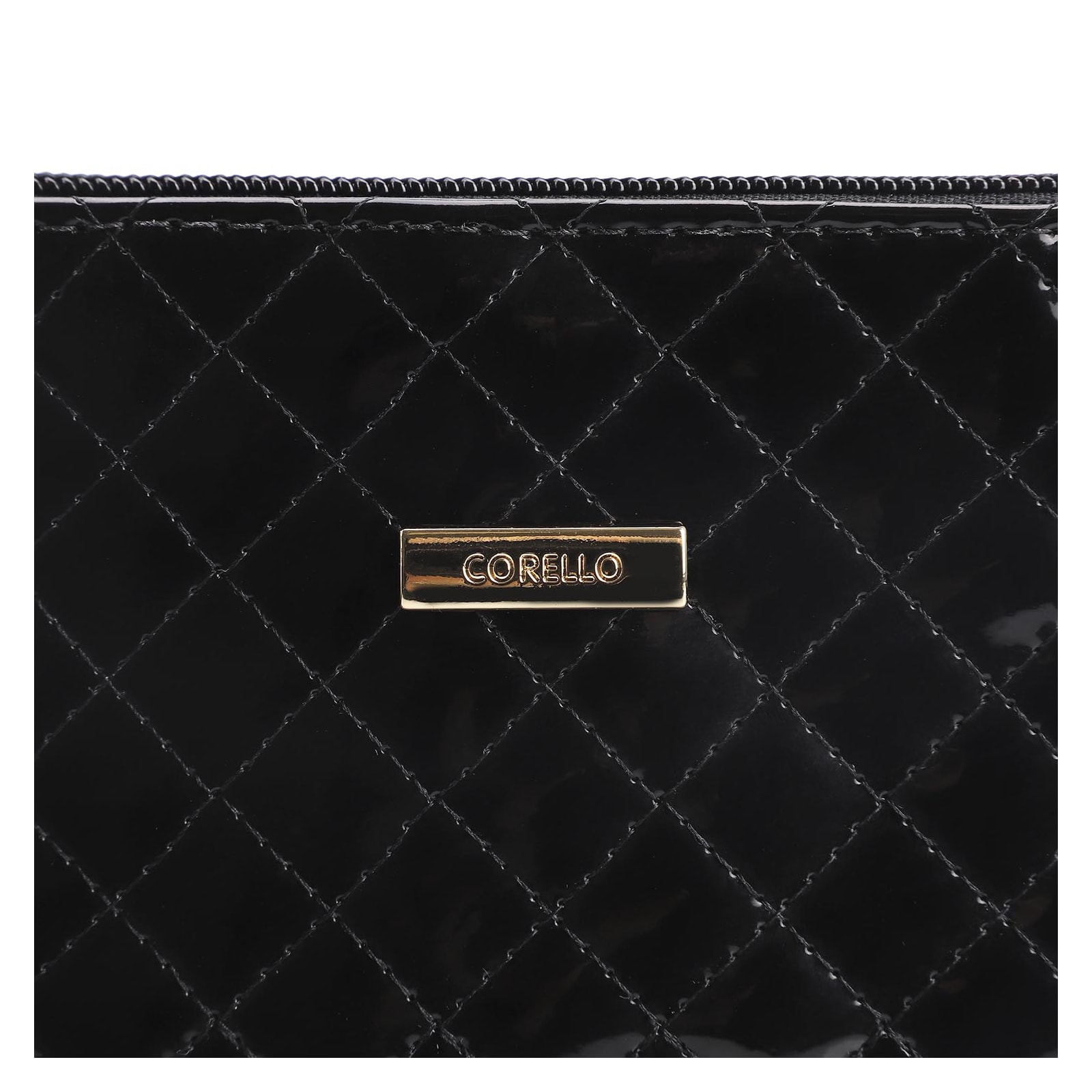 Bolsa Transversal Verniz Preto