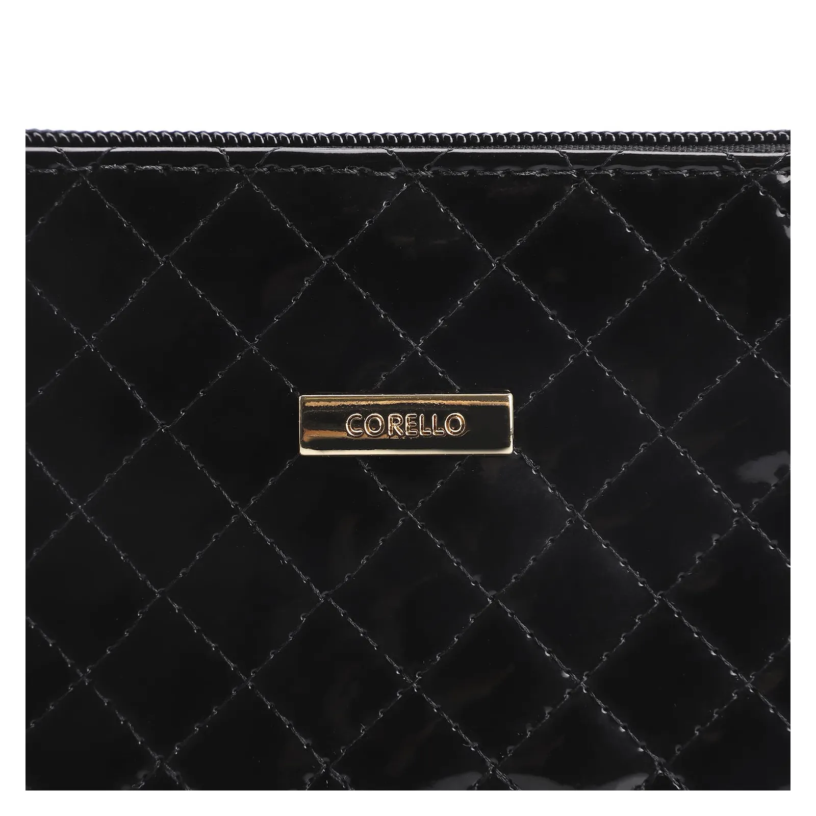 Bolsa Transversal Verniz Preto