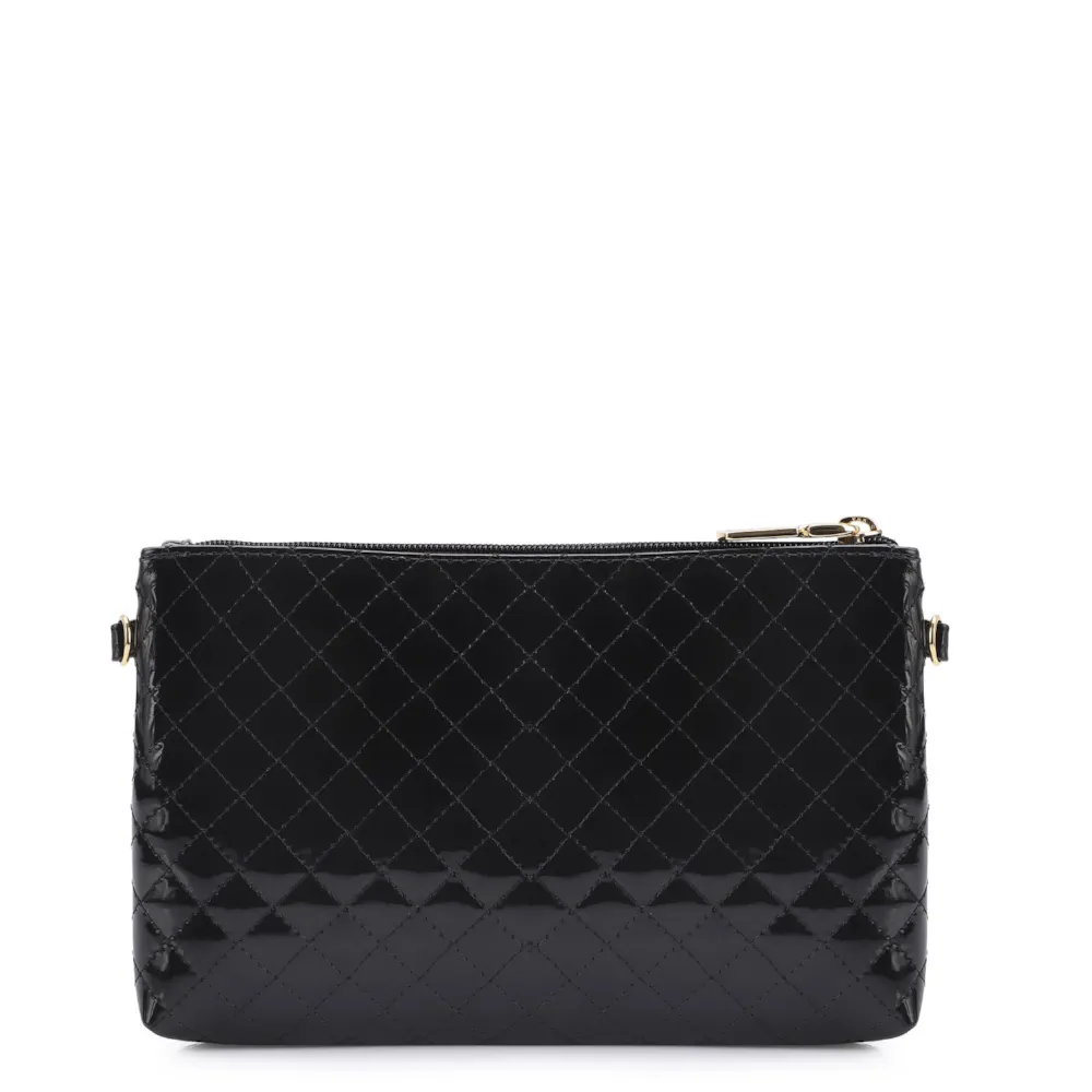 Bolsa Transversal Verniz Preto - imagem 3