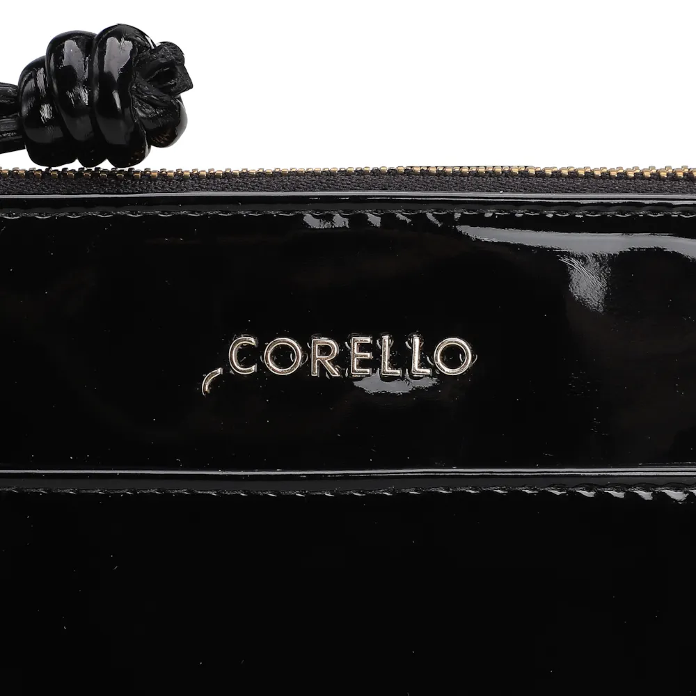 Bolsa Transversal Verniz Preto - imagem 5