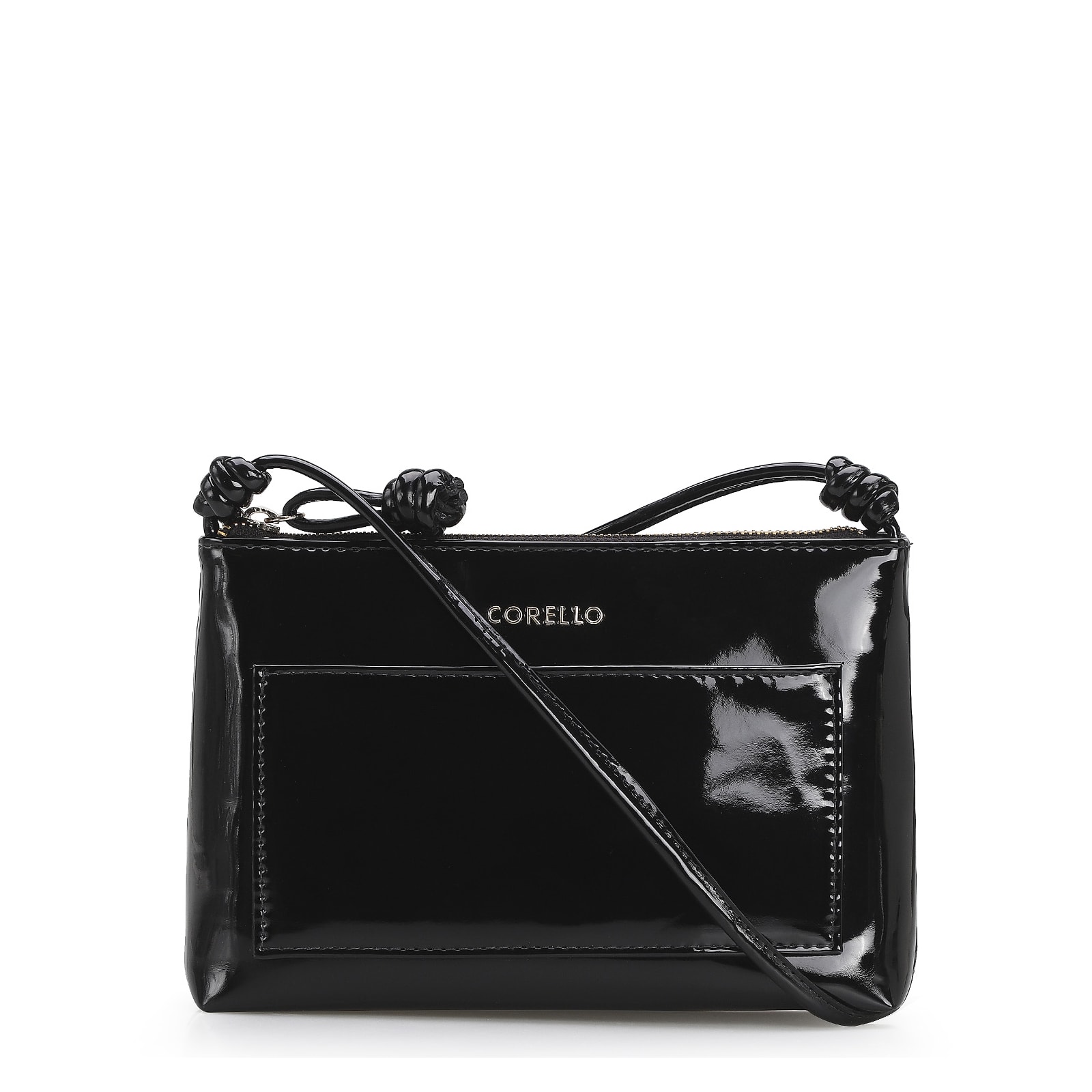 Bolsa Transversal Verniz Preto