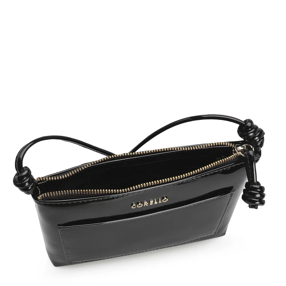 Bolsa Transversal Verniz Preto - imagem 4