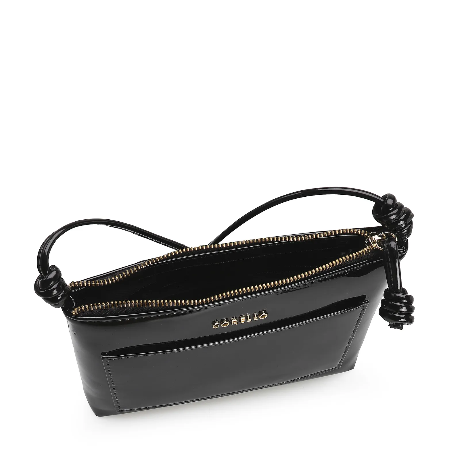 Bolsa Transversal Verniz Preto