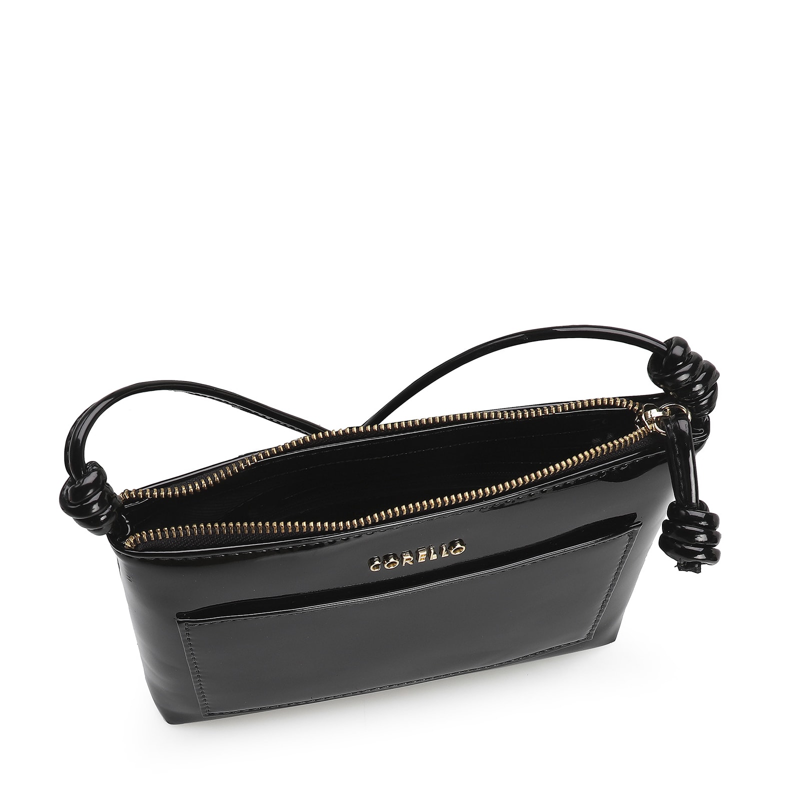 Bolsa Transversal Verniz Preto
