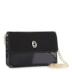 Bolsa Transversal Verniz Preto/Nobuck Preto - imagem 2