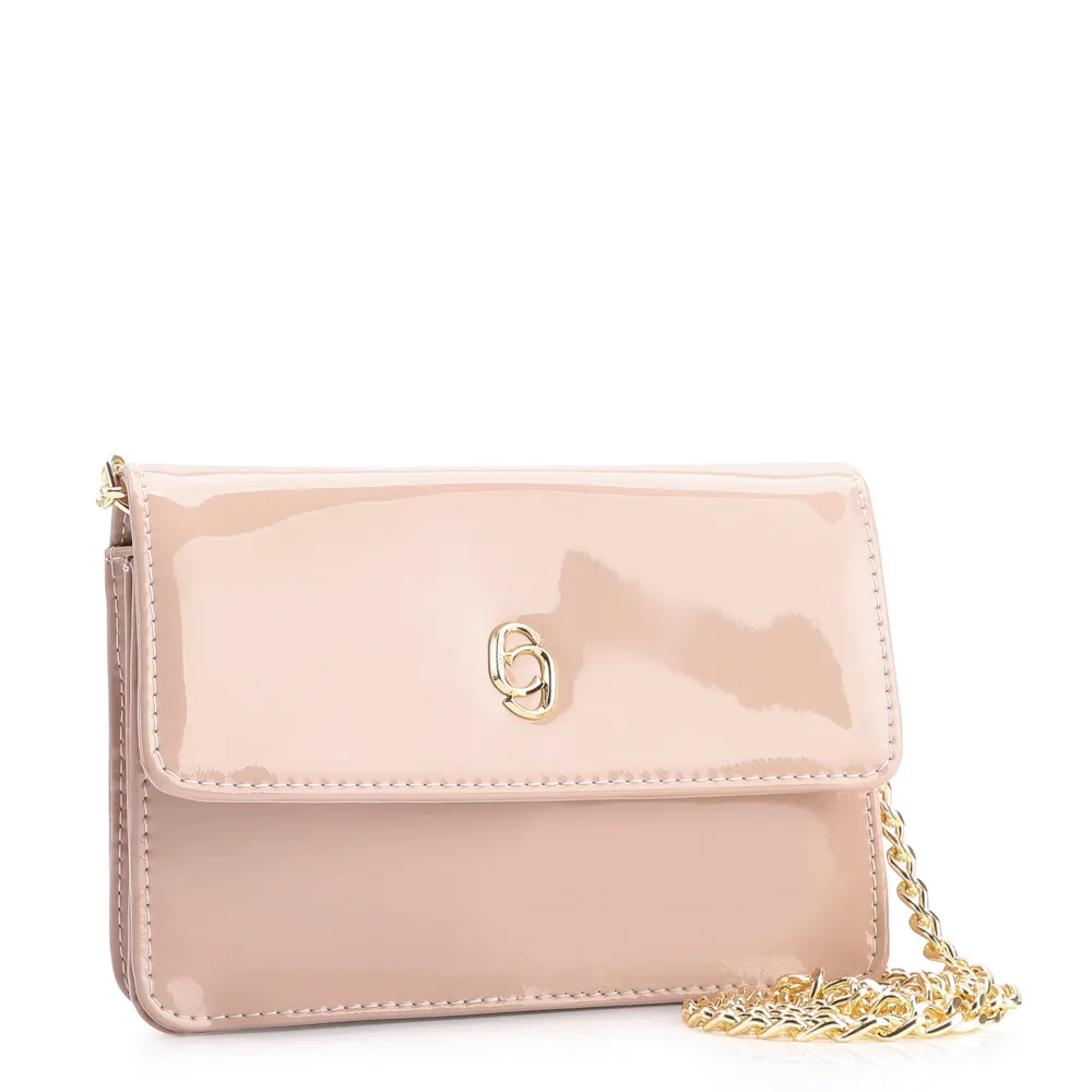 Bolsa Transversal Verniz Rosa - imagem 2