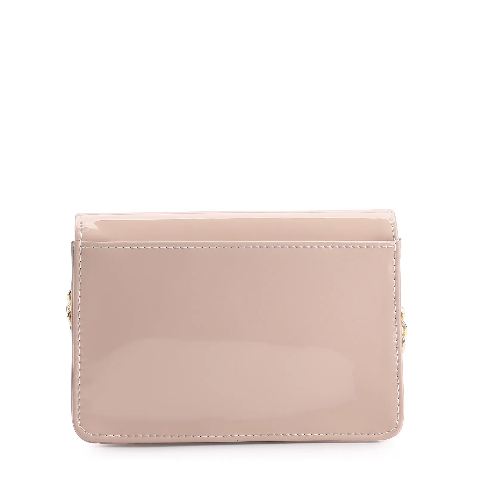 Bolsa Transversal Verniz Rosa