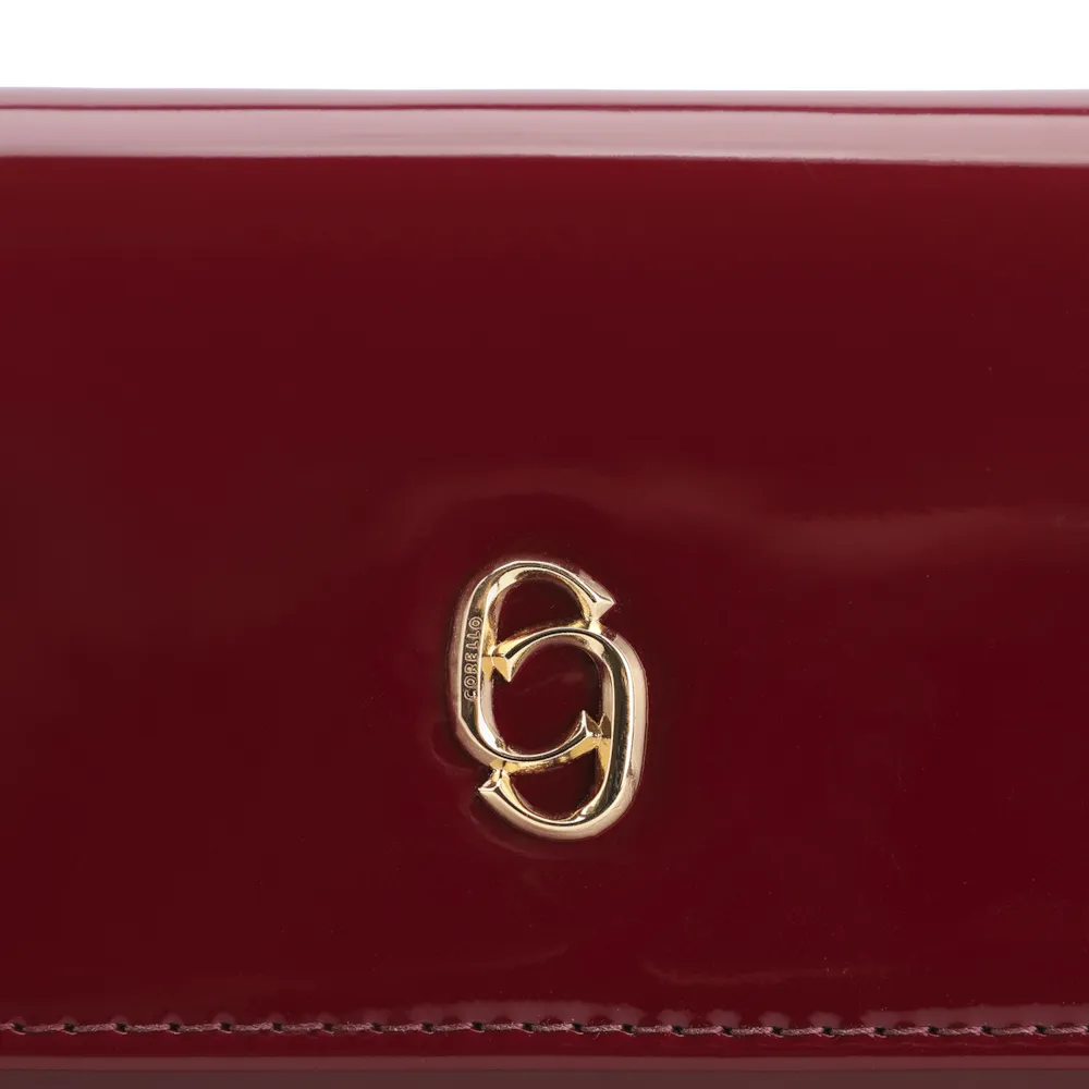 Bolsa Transversal Verniz Vermelho Cereja - imagem 6