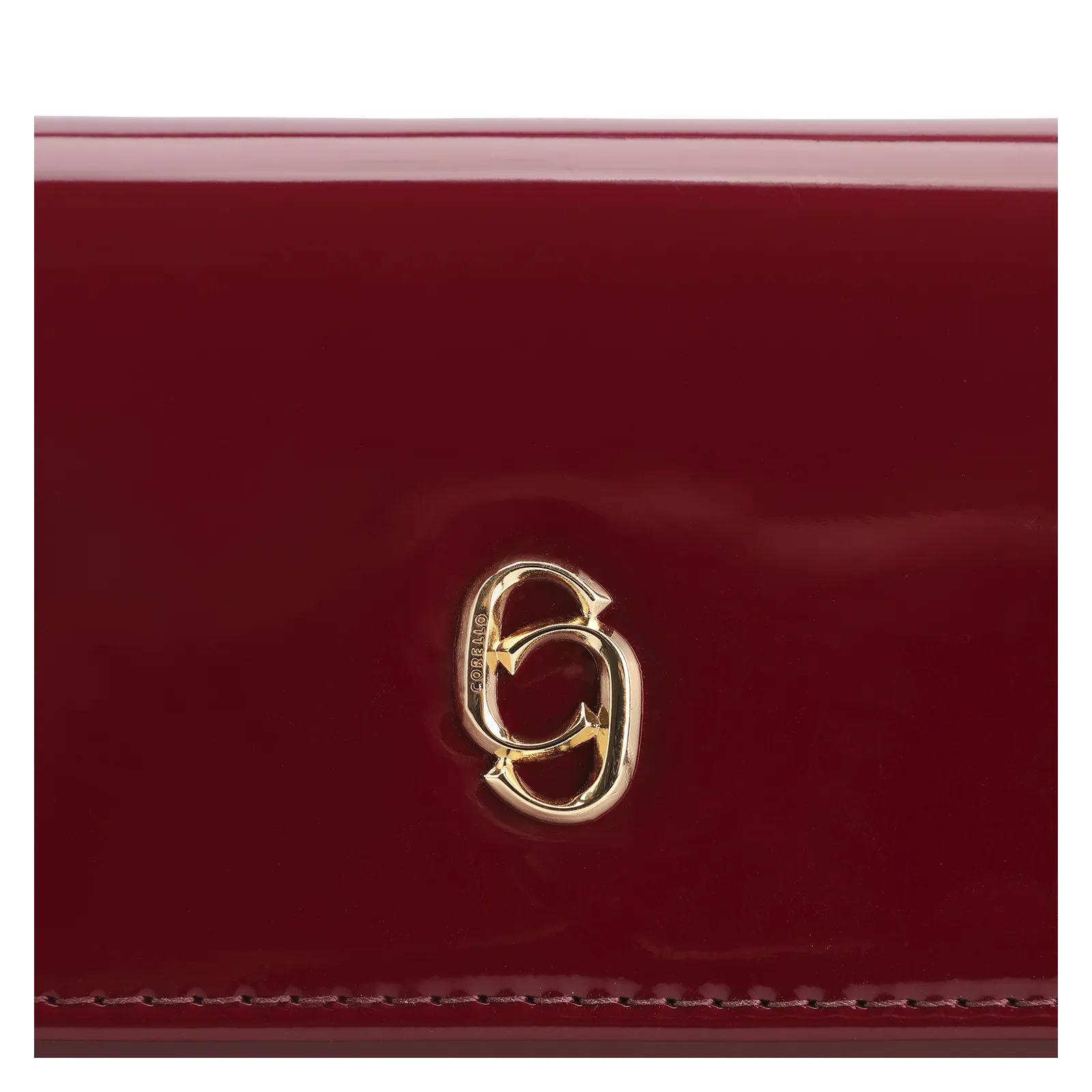 Bolsa Transversal Verniz Vermelho Cereja