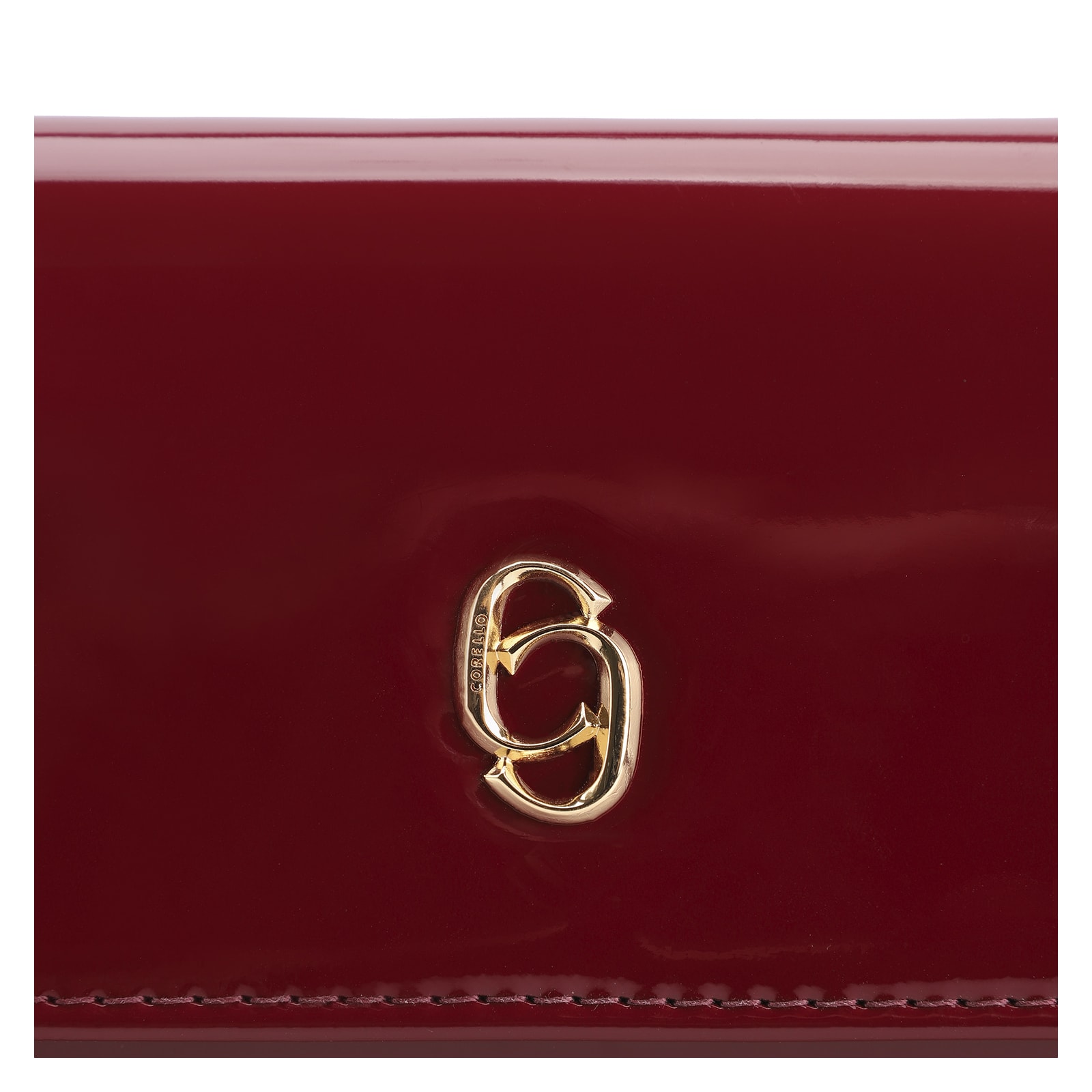 Bolsa Transversal Verniz Vermelho Cereja