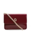 Bolsa Transversal Verniz Vermelho Cereja - imagem 1
