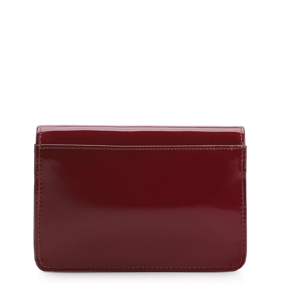 Bolsa Transversal Verniz Vermelho Cereja - imagem 3