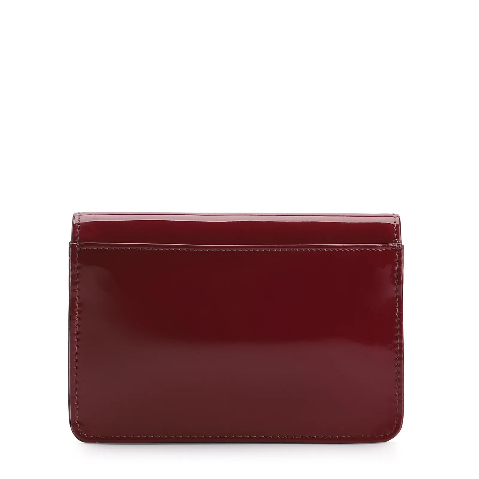 Bolsa Transversal Verniz Vermelho Cereja