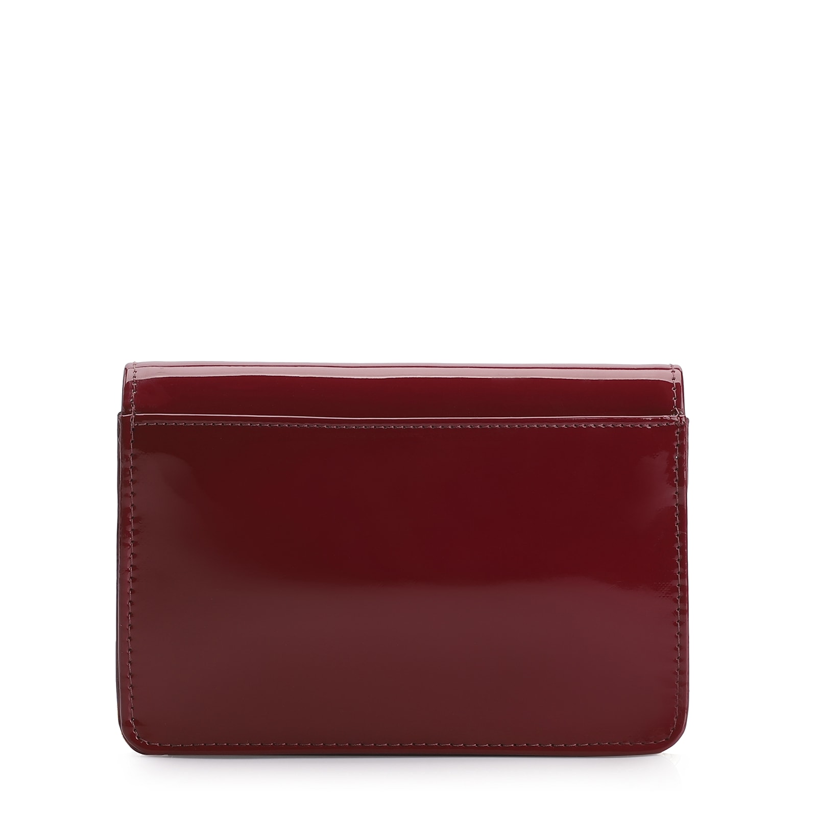 Bolsa Transversal Verniz Vermelho Cereja