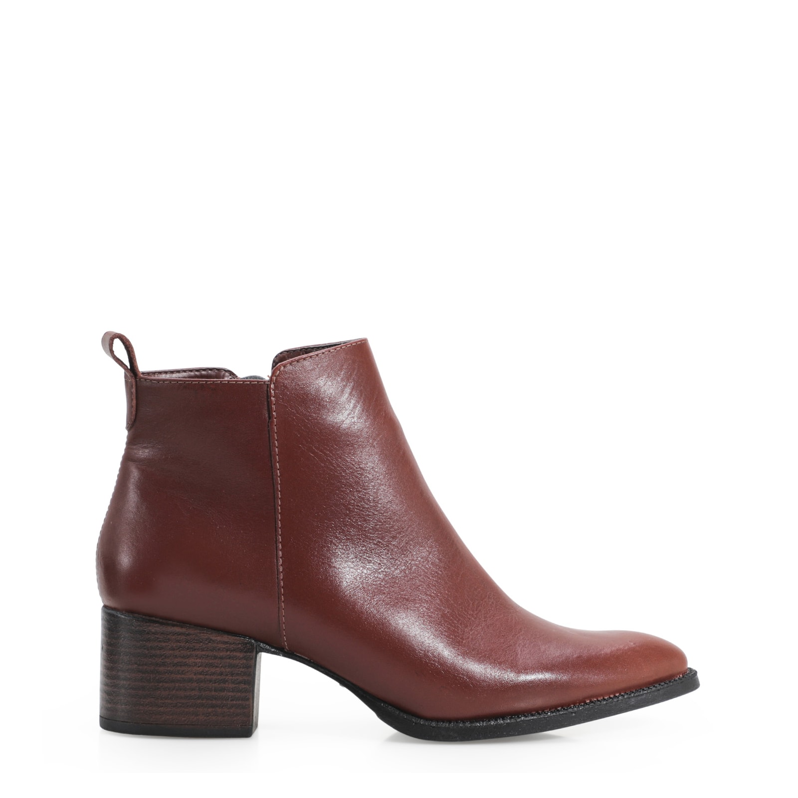 Bota Anna Couro Marrom