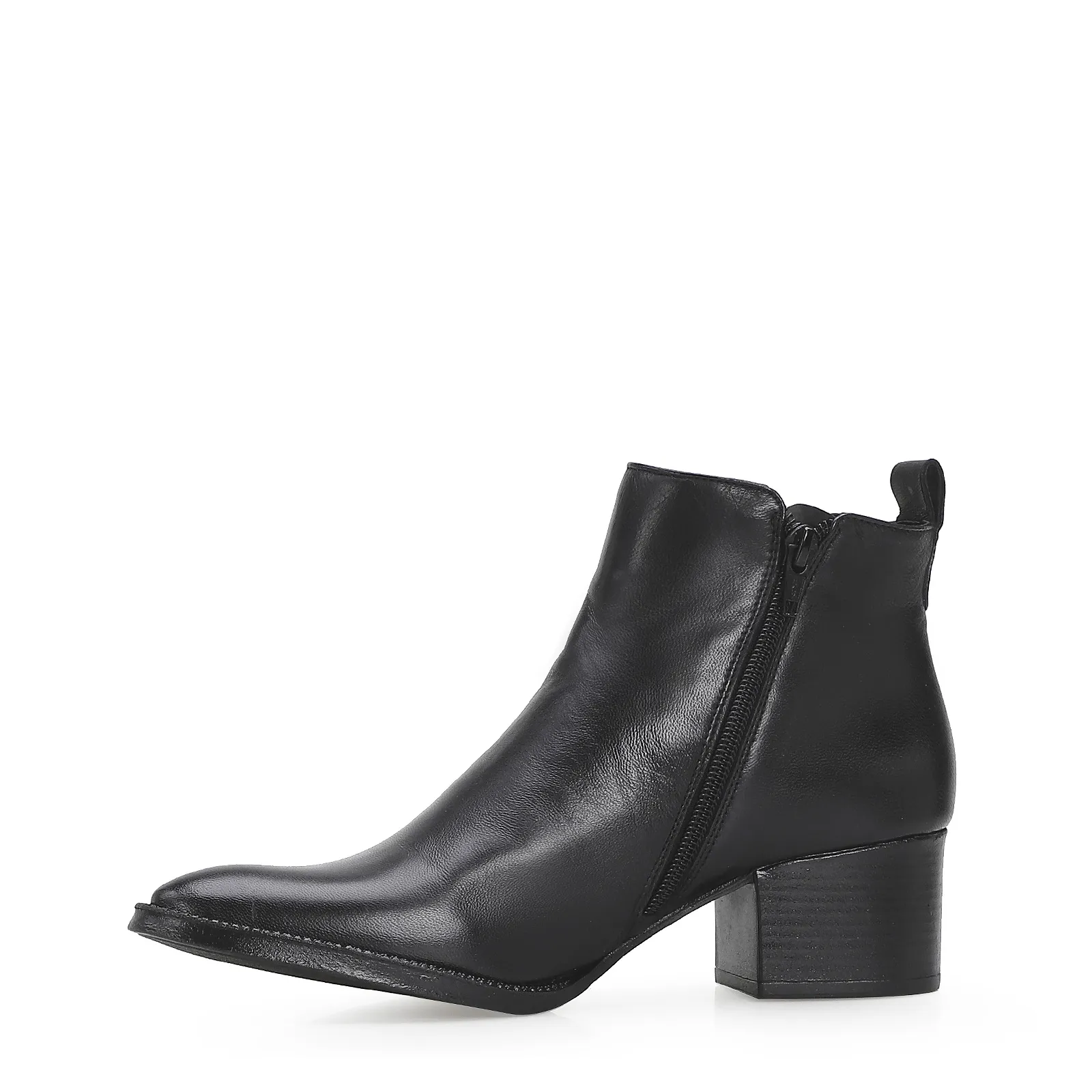 Bota Anna Couro Preto
