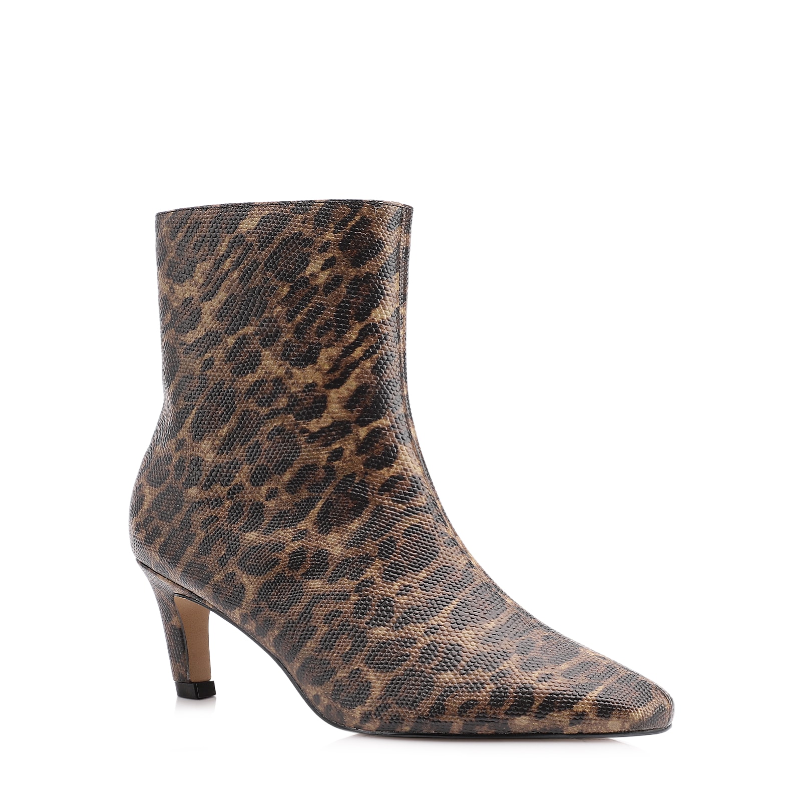 Bota Cano Médio Salto Médio Alt Animal Print Onça