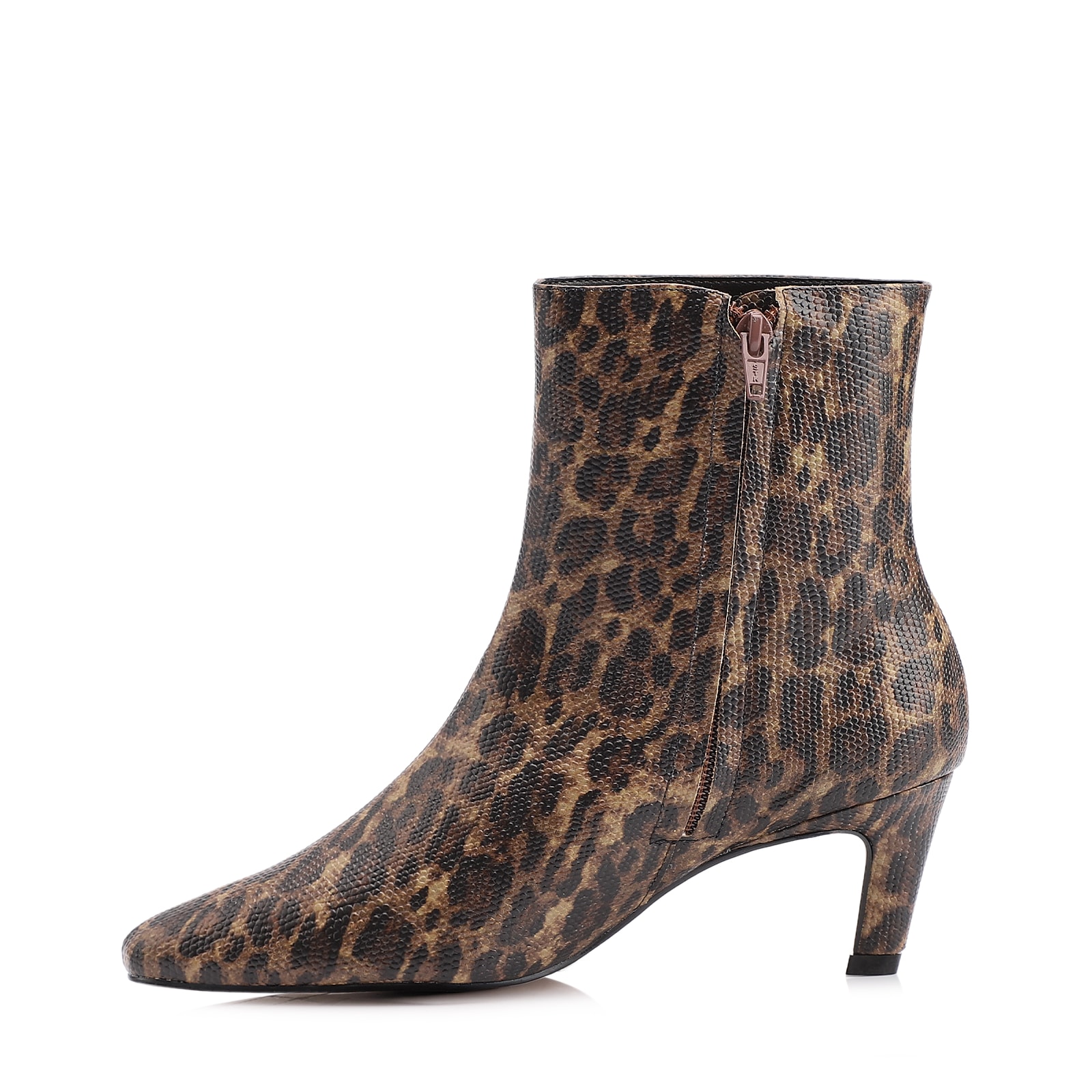 Bota Cano Médio Salto Médio Alt Animal Print Onça