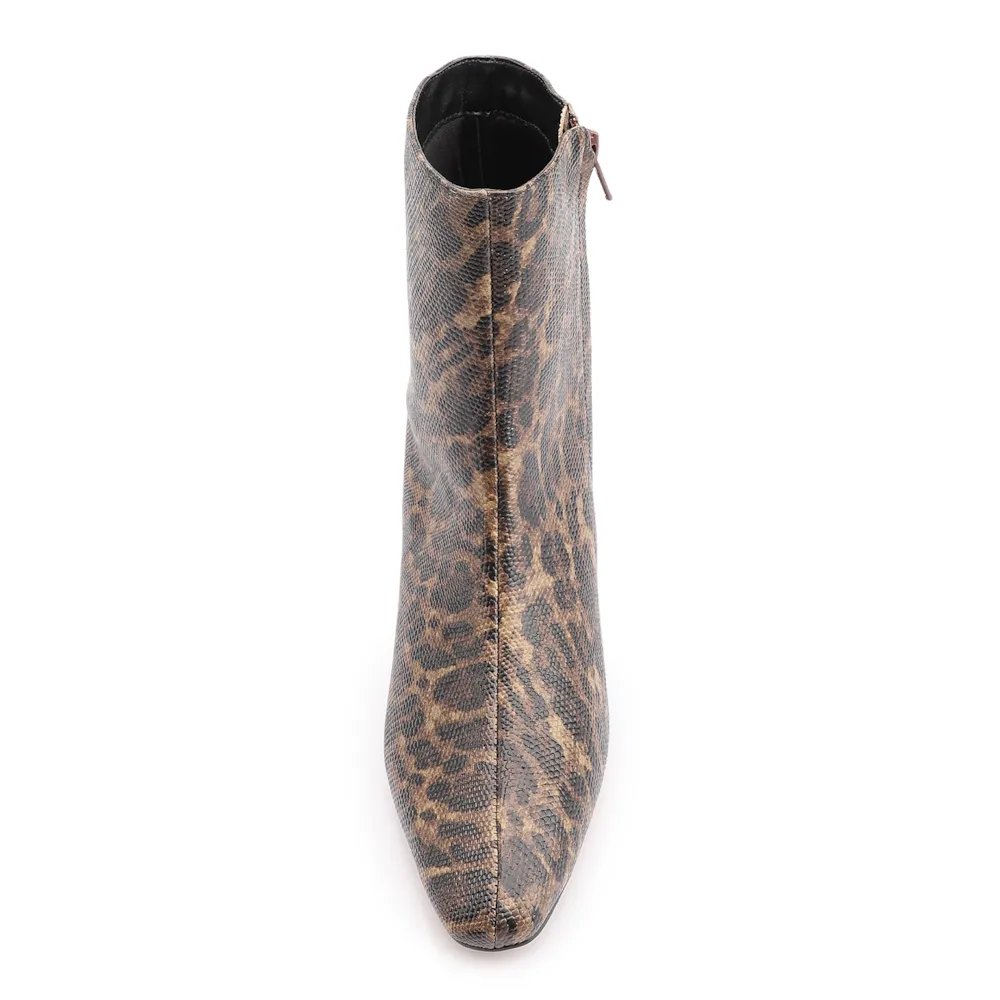 Bota Cano Médio Salto Médio Alt Animal Print Onça - imagem 6