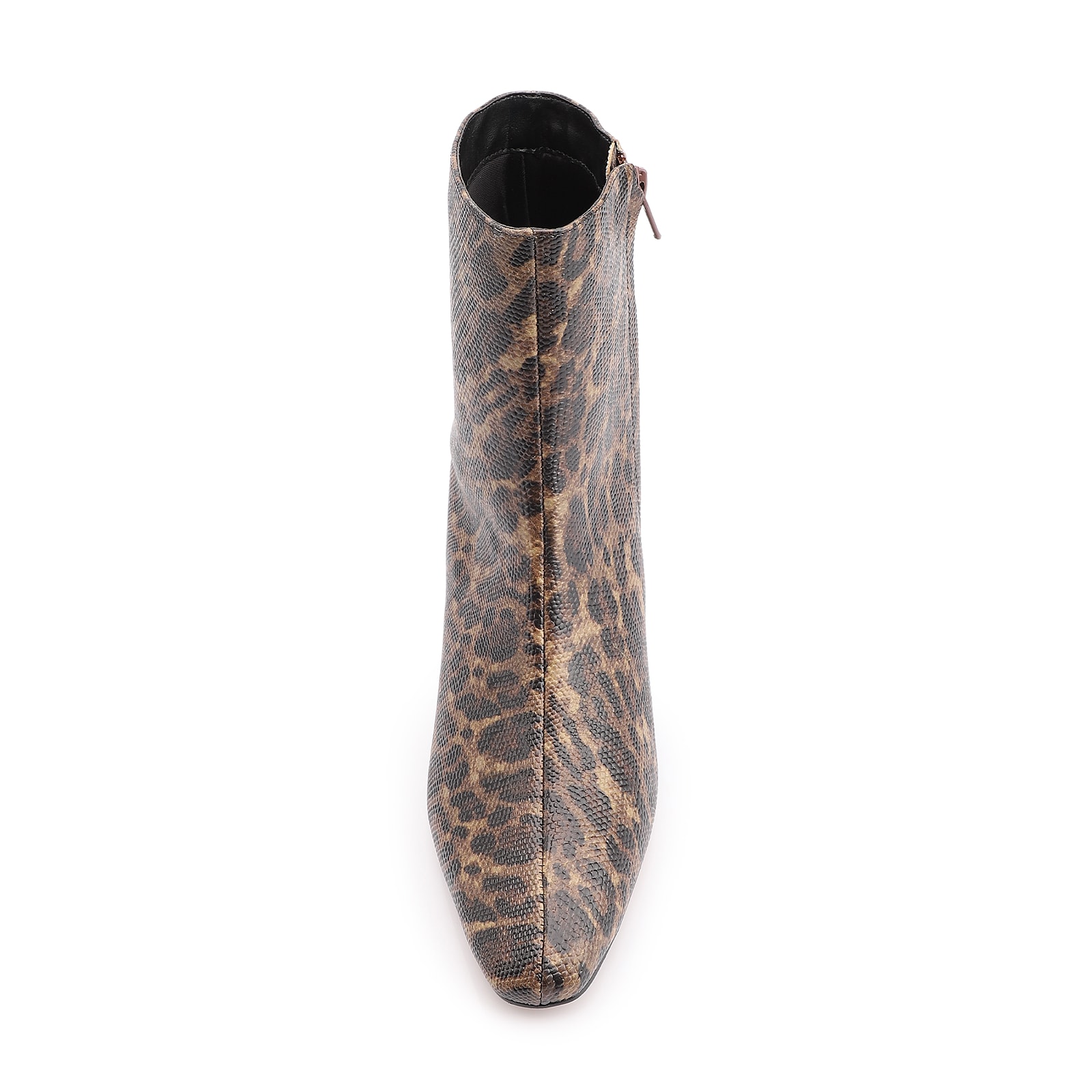 Bota Cano Médio Salto Médio Alt Animal Print Onça