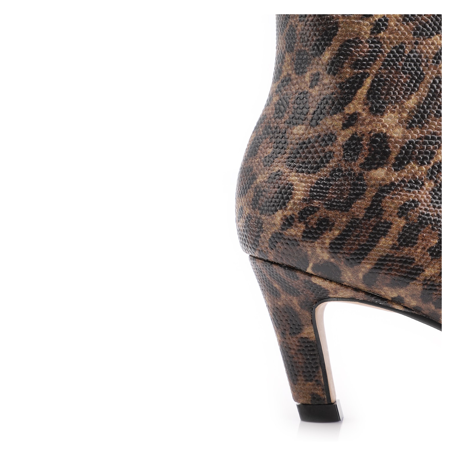 Bota Cano Médio Salto Médio Alt Animal Print Onça