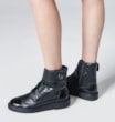 Bota Coturno Couro Preto - imagem 2