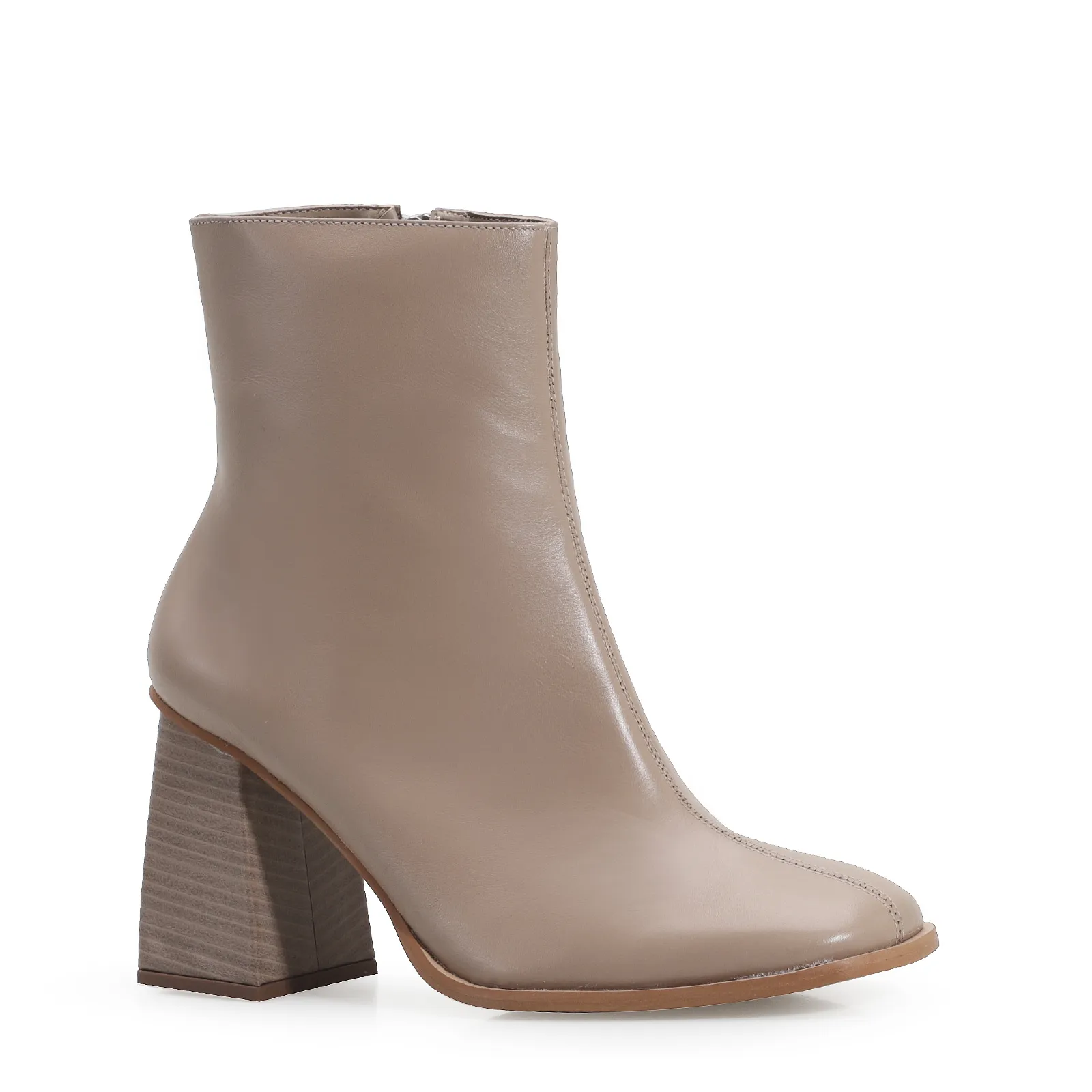 Bota Couro Bege