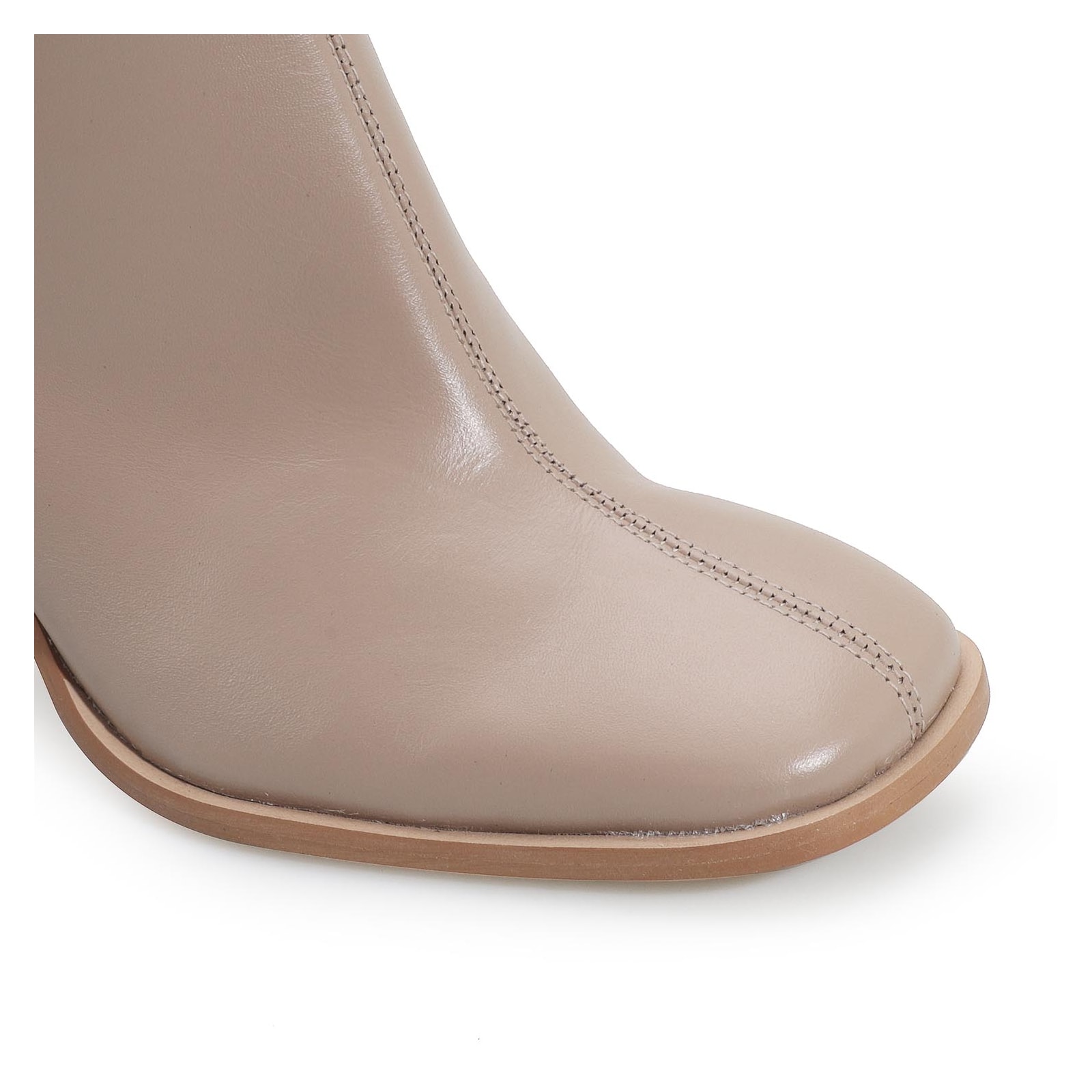 Bota Couro Bege