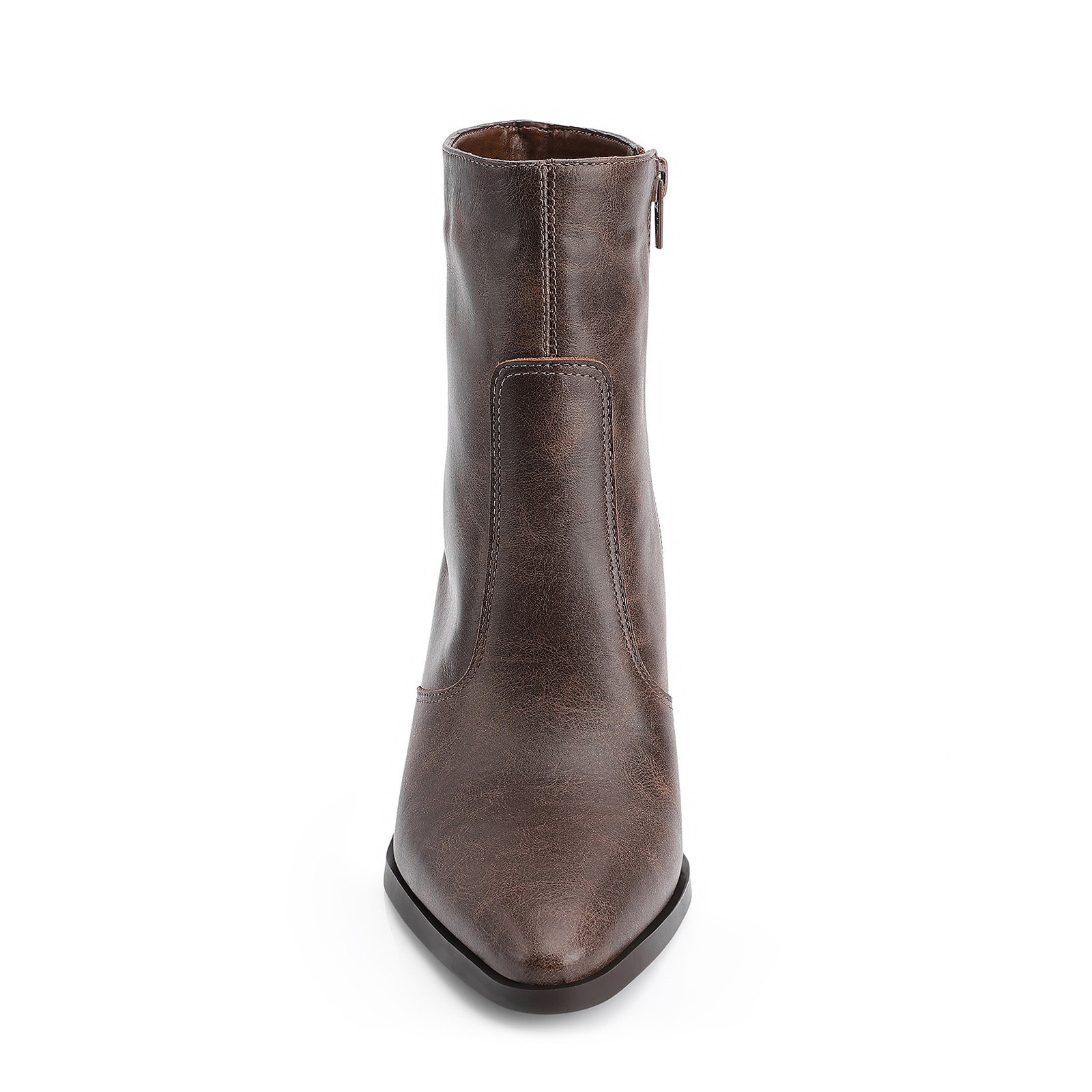 Bota Couro Estonado Marrom