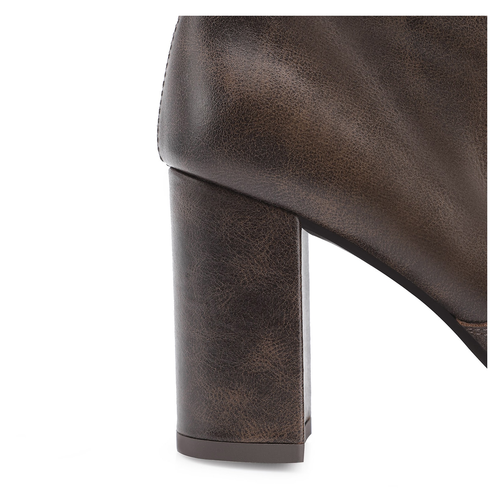 Bota Couro Estonado Marrom