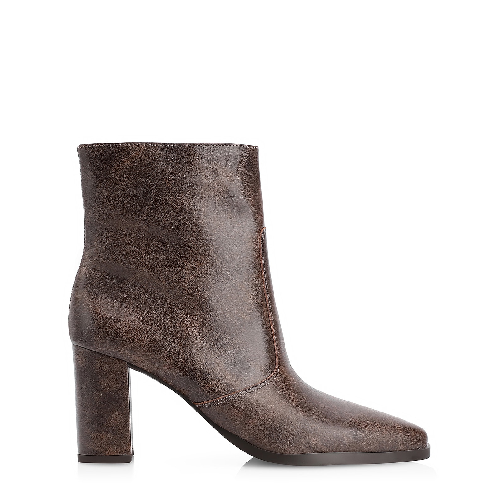 Bota Couro Estonado Marrom