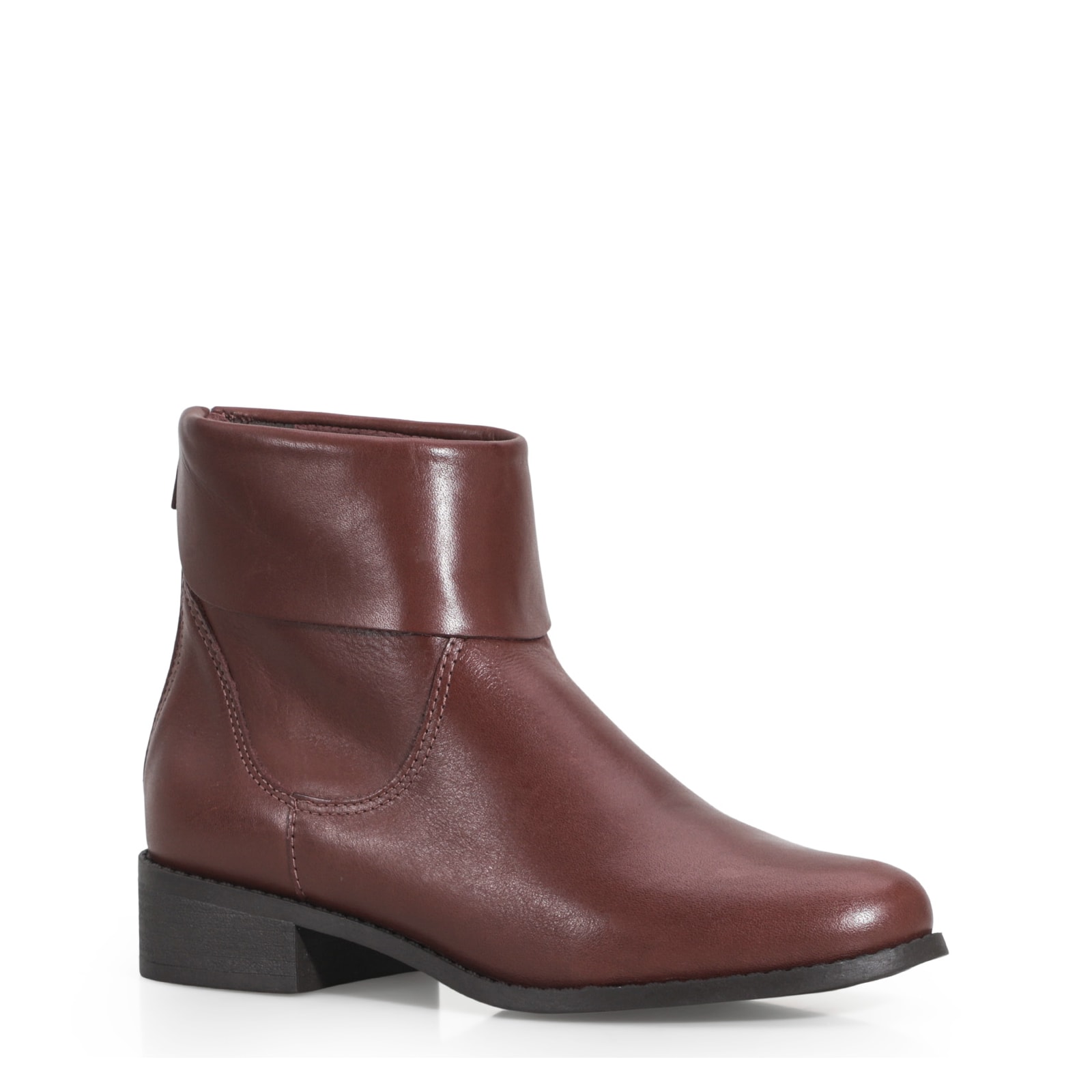 Bota Couro Marrom