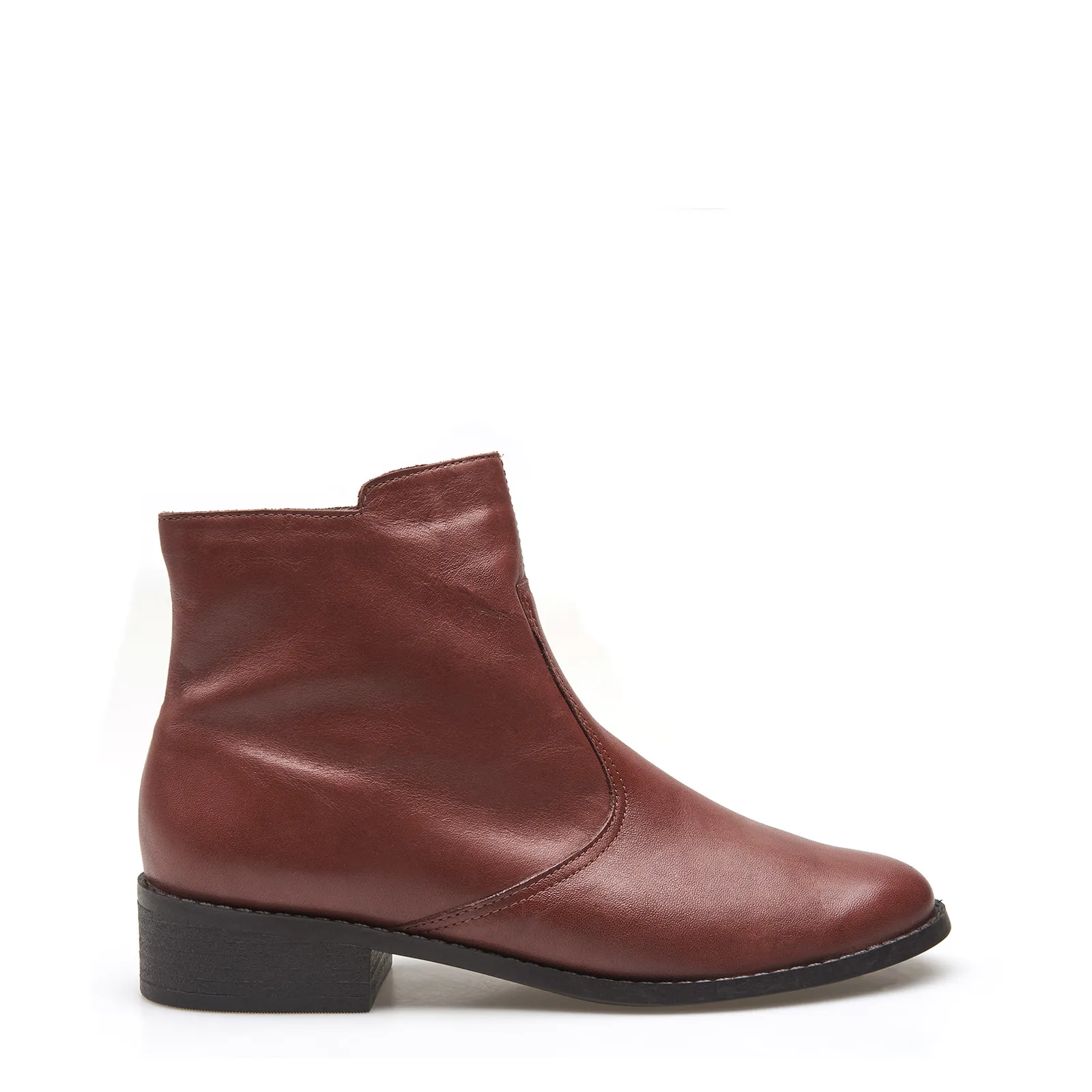 Bota Couro Marrom