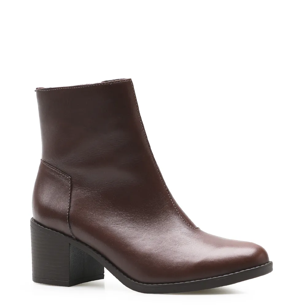 Bota Couro Marrom