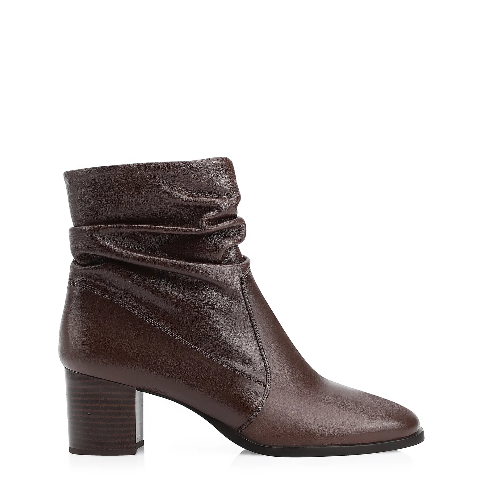 Bota Couro Marrom
