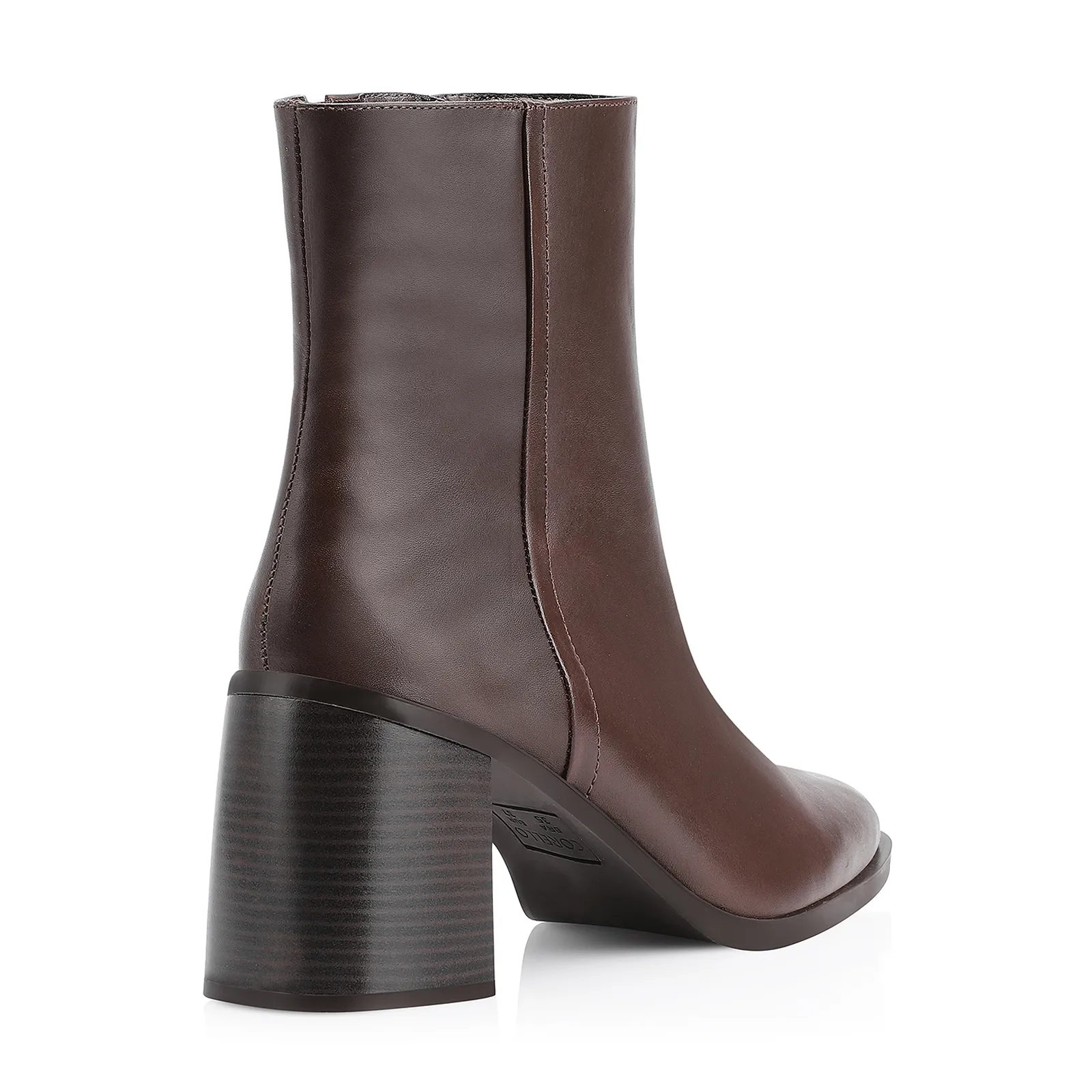 Bota Couro Marrom