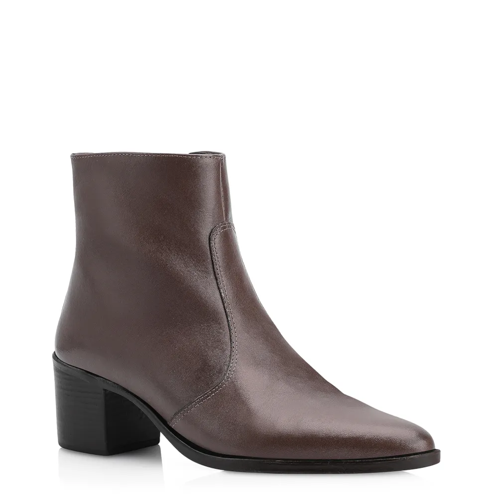 Bota Couro Marrom