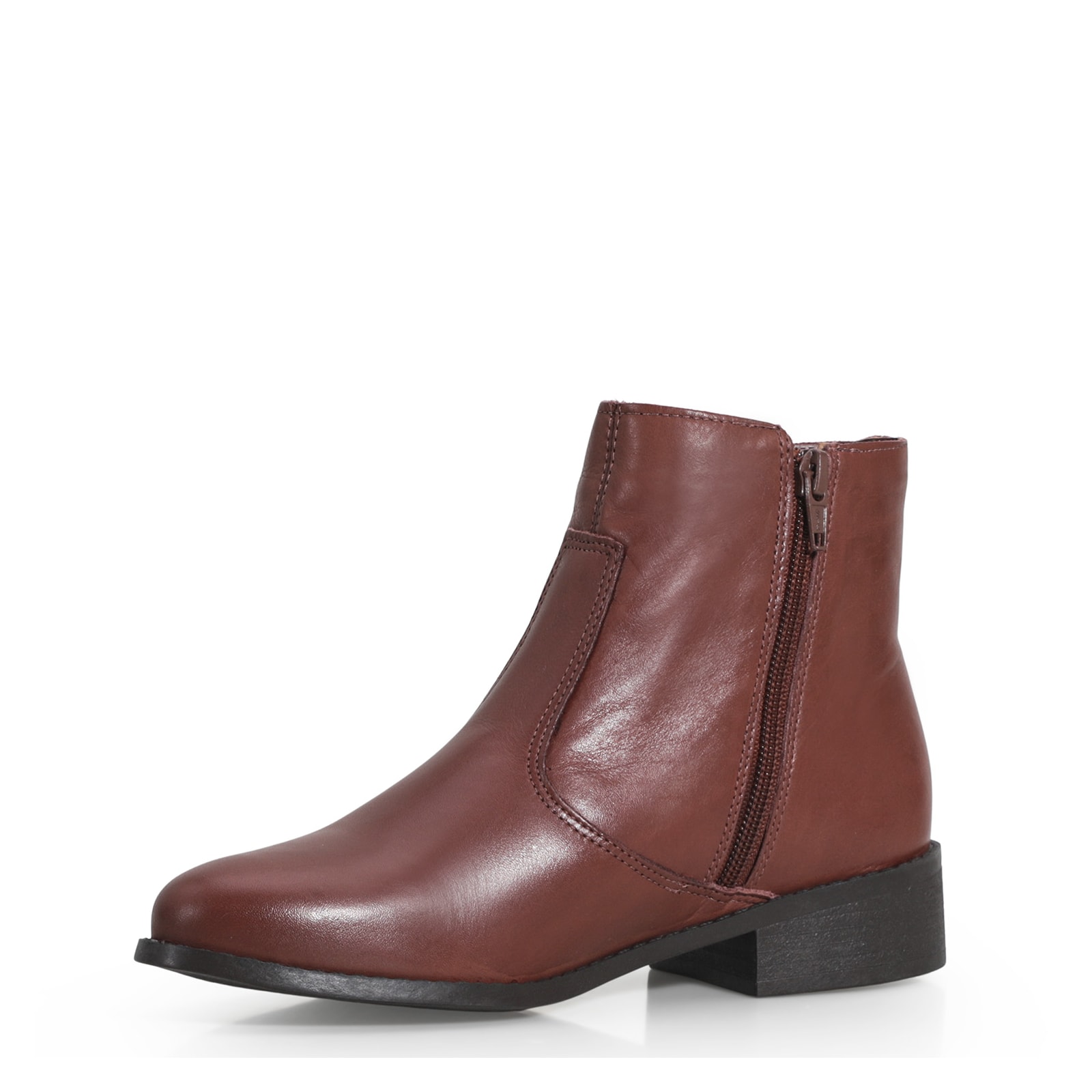 Bota Couro Marrom