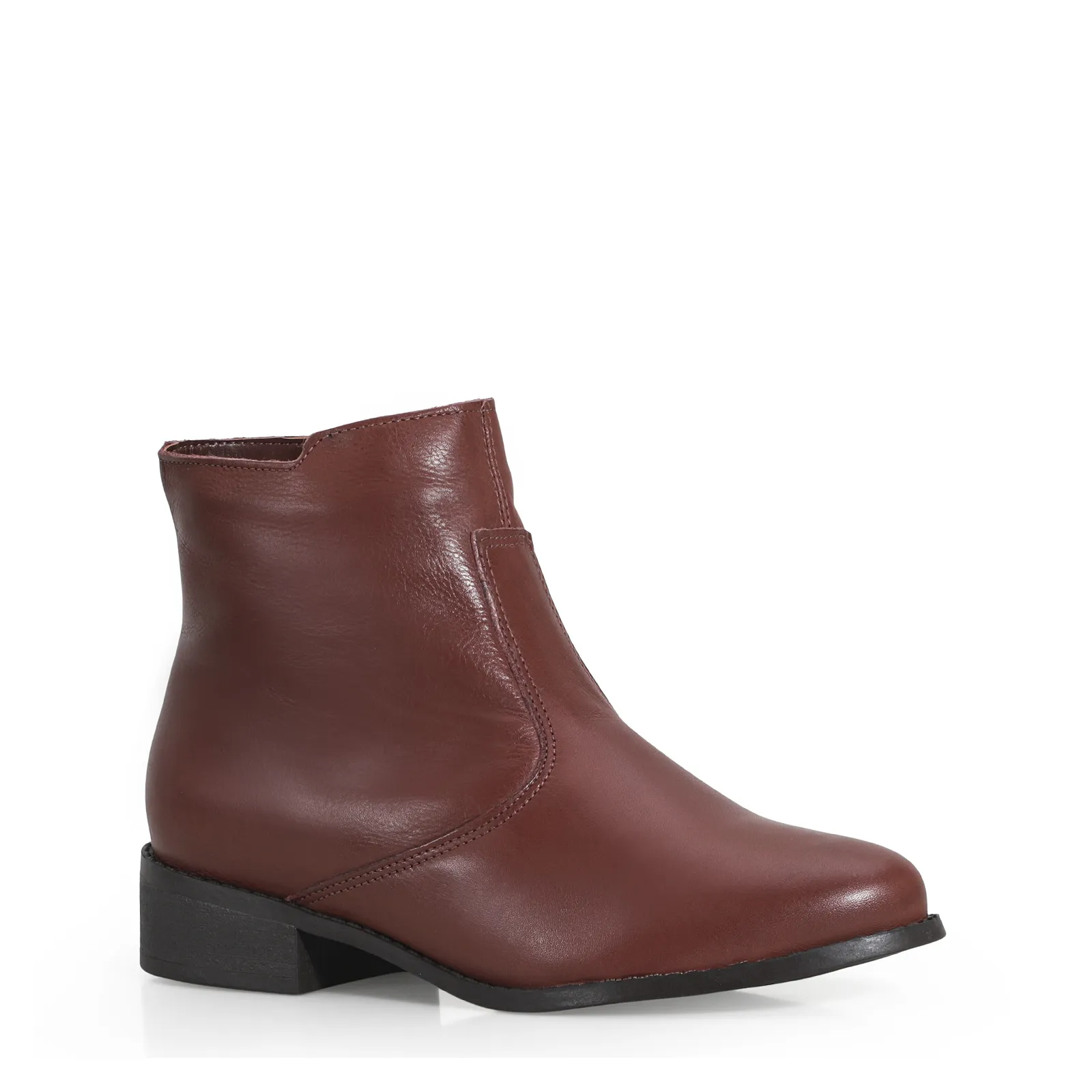 Bota Couro Marrom
