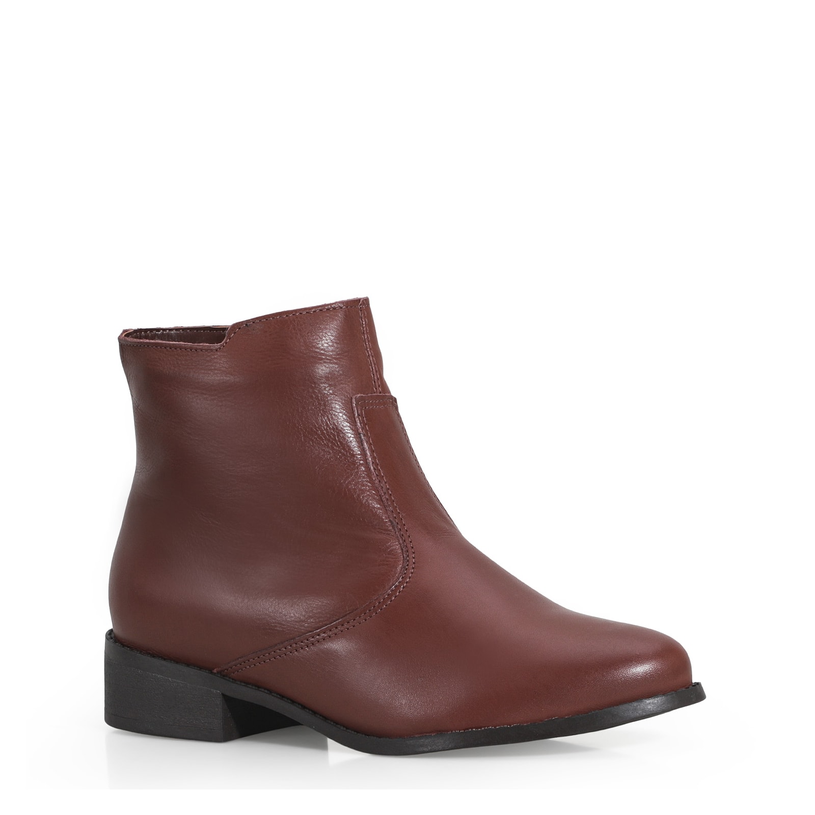 Bota Couro Marrom