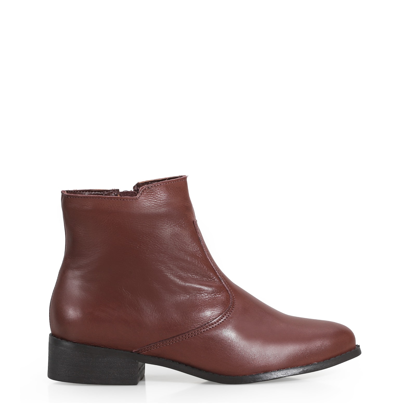 Bota Couro Marrom